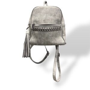 Source Unknown Gray Backpack with Braided Detail